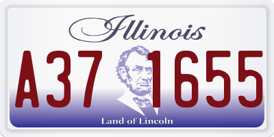 IL license plate A371655