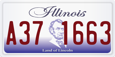 IL license plate A371663