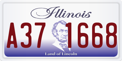 IL license plate A371668