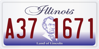 IL license plate A371671