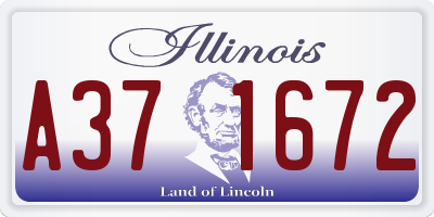 IL license plate A371672