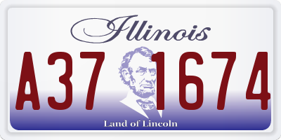 IL license plate A371674