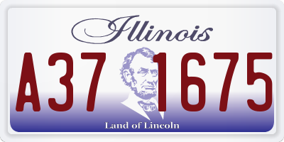 IL license plate A371675