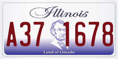 IL license plate A371678