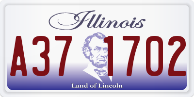 IL license plate A371702