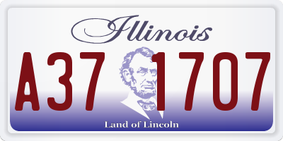 IL license plate A371707
