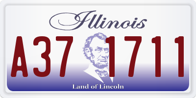 IL license plate A371711