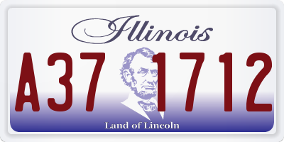 IL license plate A371712