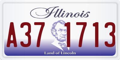 IL license plate A371713