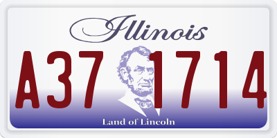 IL license plate A371714