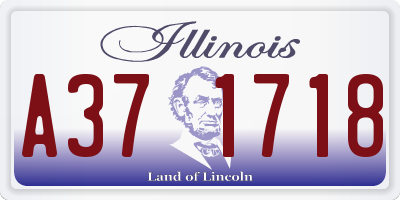 IL license plate A371718