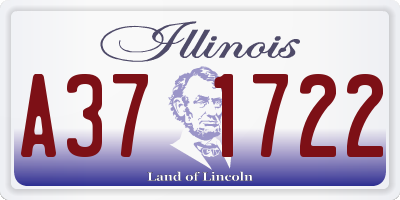 IL license plate A371722