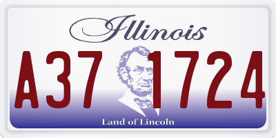 IL license plate A371724