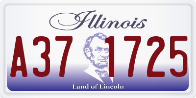 IL license plate A371725