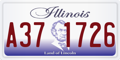 IL license plate A371726