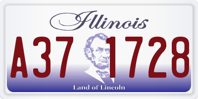 IL license plate A371728