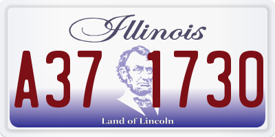 IL license plate A371730