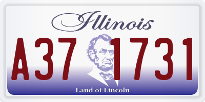 IL license plate A371731