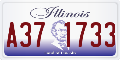 IL license plate A371733