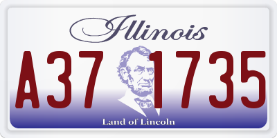 IL license plate A371735