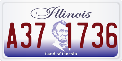 IL license plate A371736
