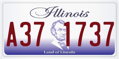 IL license plate A371737