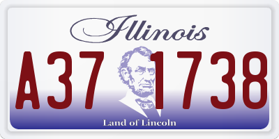 IL license plate A371738