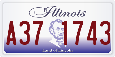 IL license plate A371743