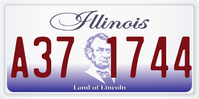IL license plate A371744