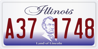 IL license plate A371748