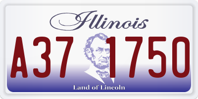 IL license plate A371750