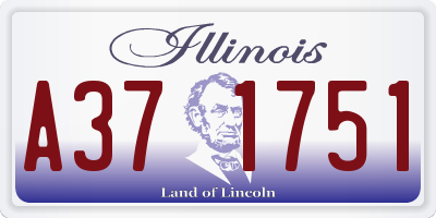 IL license plate A371751