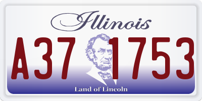 IL license plate A371753