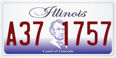 IL license plate A371757