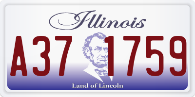 IL license plate A371759