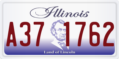 IL license plate A371762