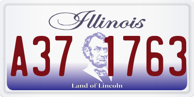 IL license plate A371763