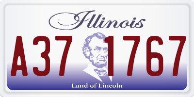IL license plate A371767