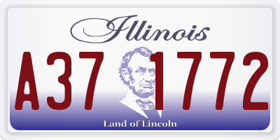 IL license plate A371772