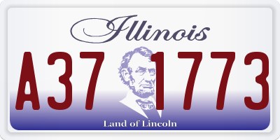 IL license plate A371773