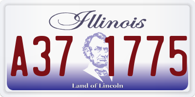 IL license plate A371775