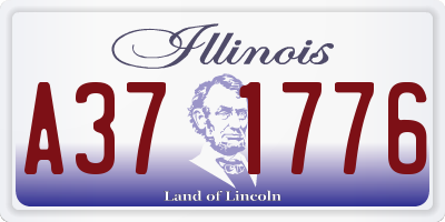 IL license plate A371776