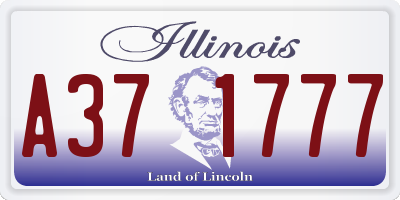IL license plate A371777