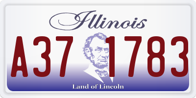 IL license plate A371783