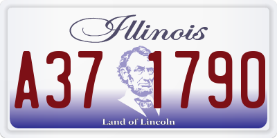 IL license plate A371790