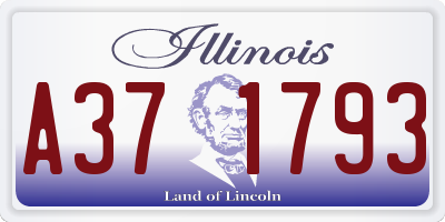 IL license plate A371793