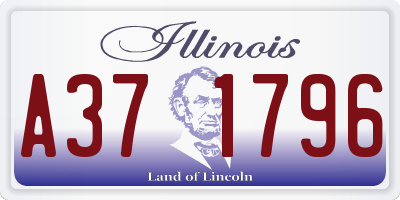 IL license plate A371796
