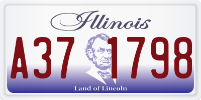 IL license plate A371798