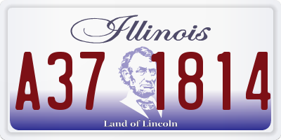 IL license plate A371814