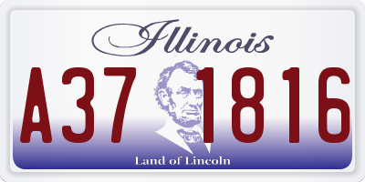 IL license plate A371816